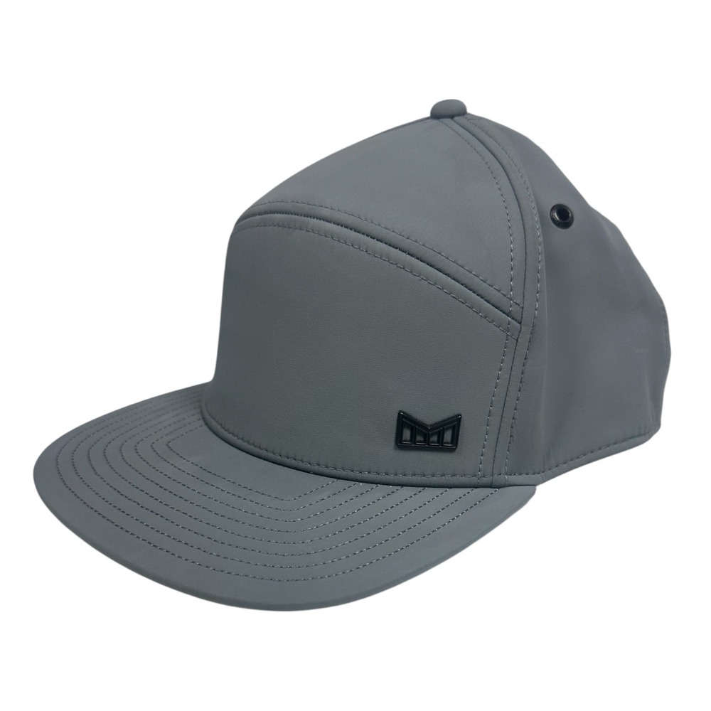 Melin Trenches Infinite Thermal Classic Snapback Hat Gray Flat Bill Water Resist - Picture 2 of 12